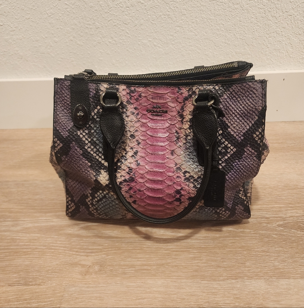 Rare, Limited Edition Coach Multi Python Mini Cro… - image 3